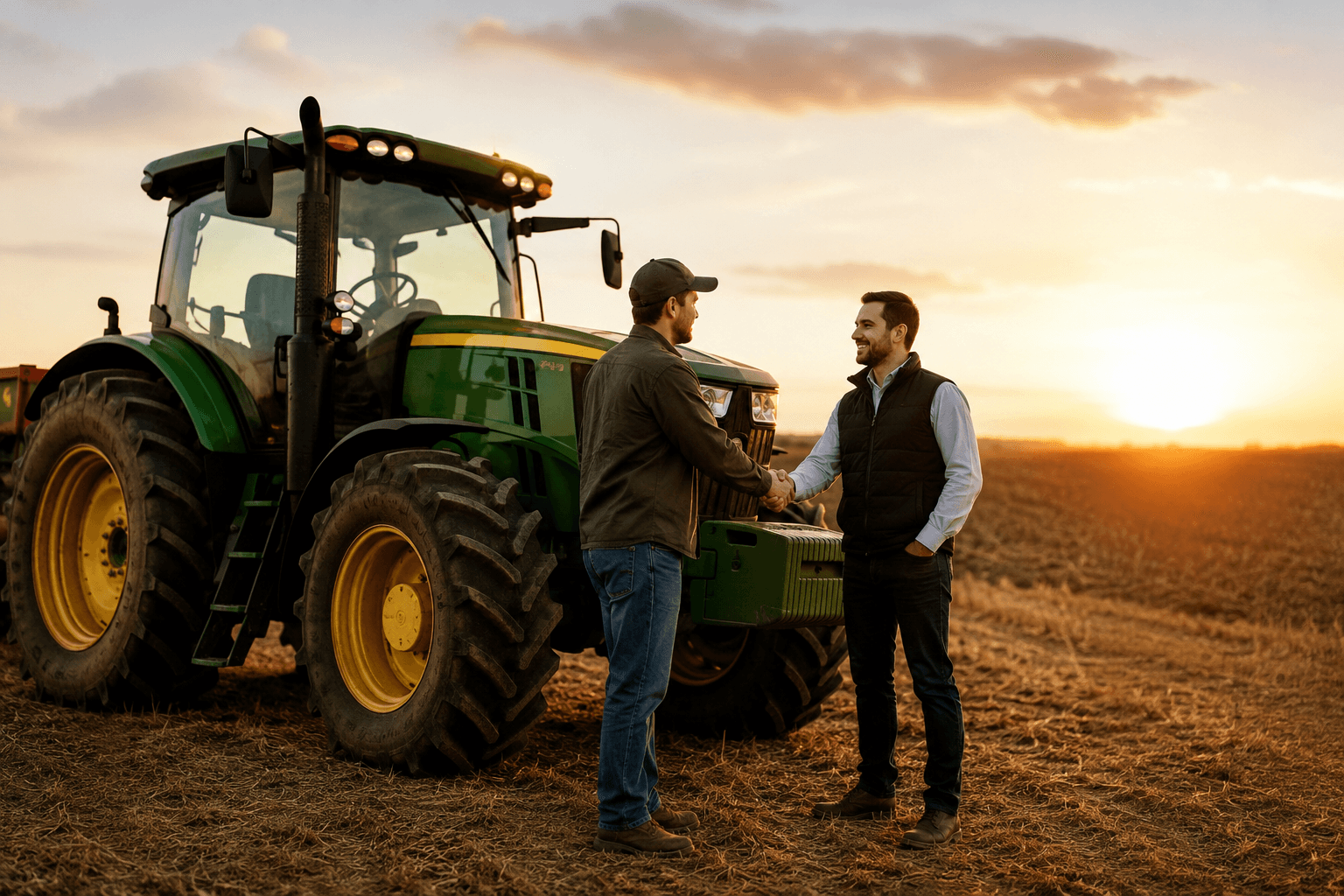 Maquinaria agrícola tomada en consignación