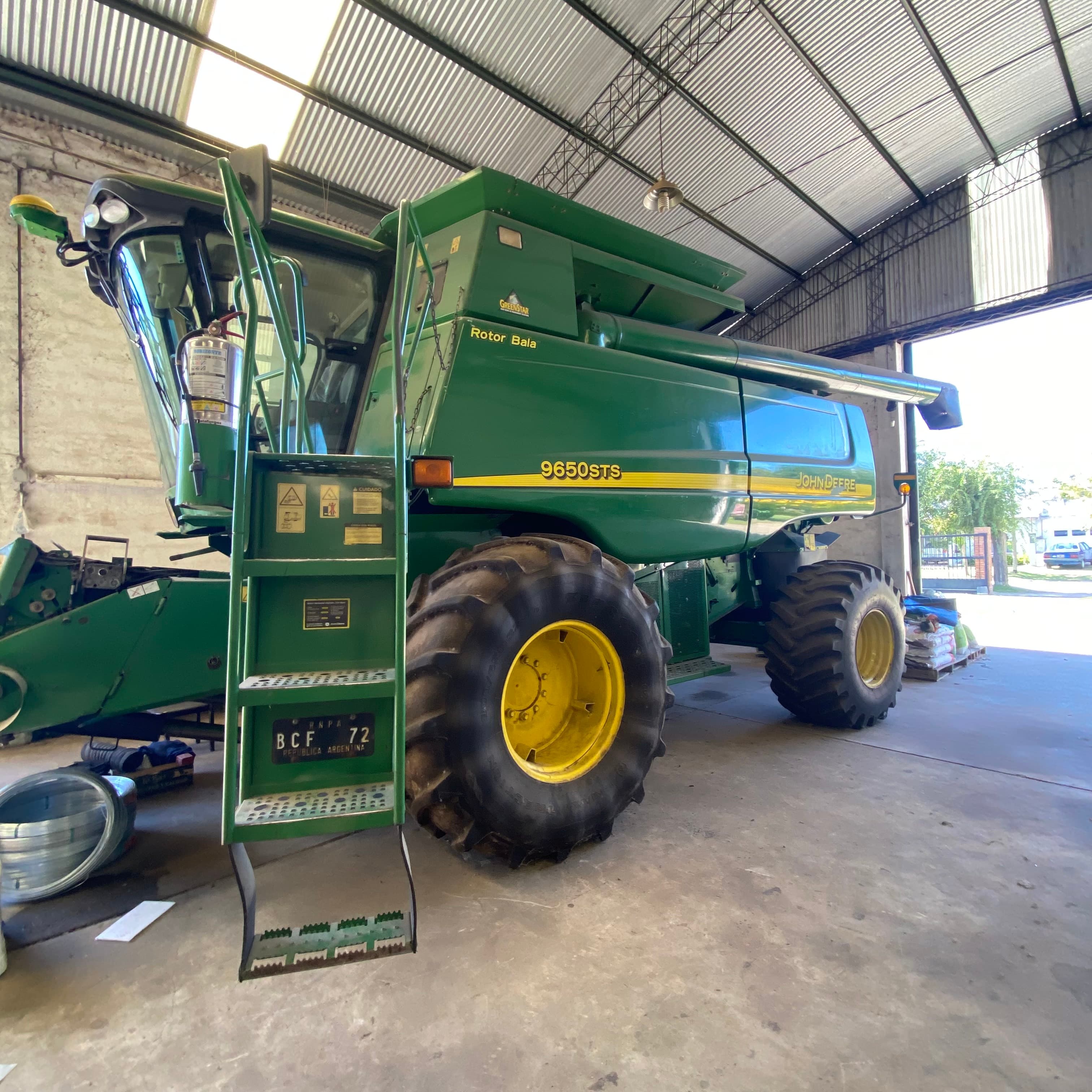 Cosechadora john deere 9650 30 pies
